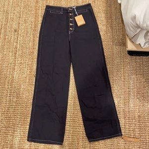 Reformation high rise wide leg jeans